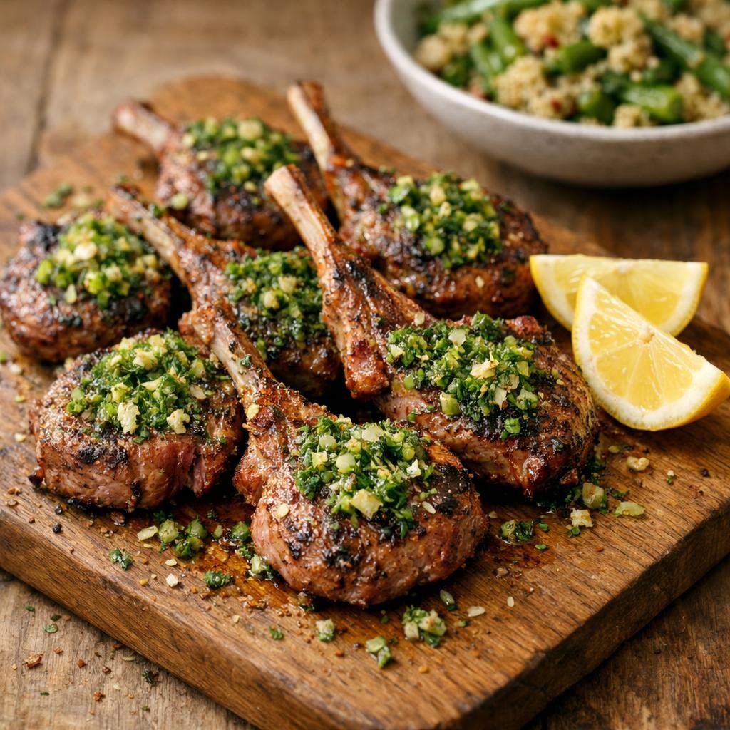 côtelettes d'agneau grillées