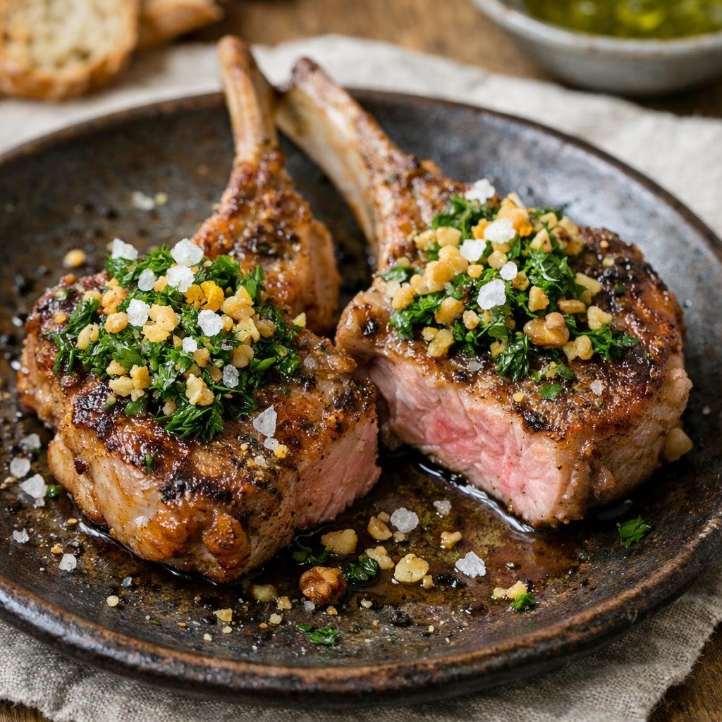 Côtelettes d'agneau grillées