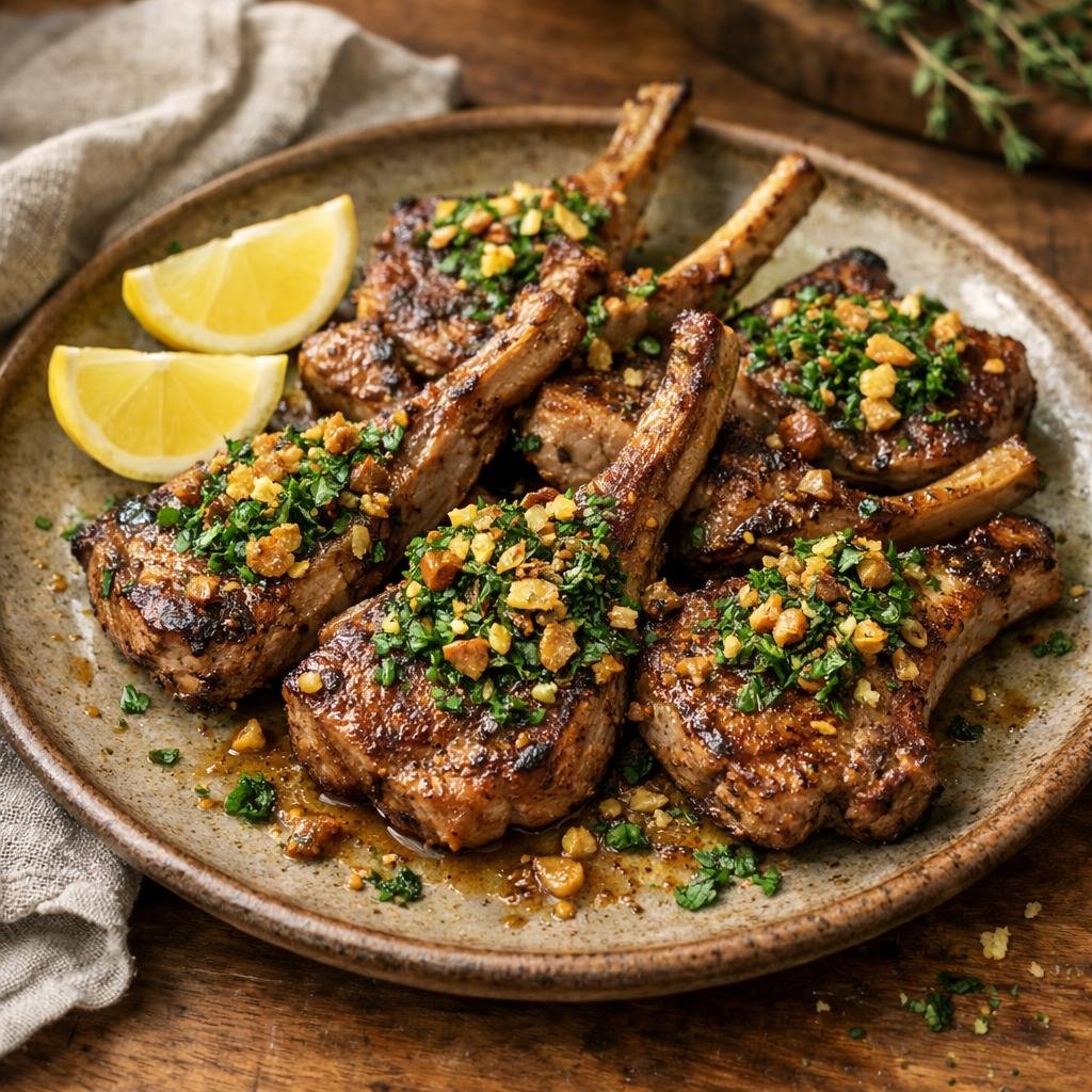 Côtelettes d'agneau grillées