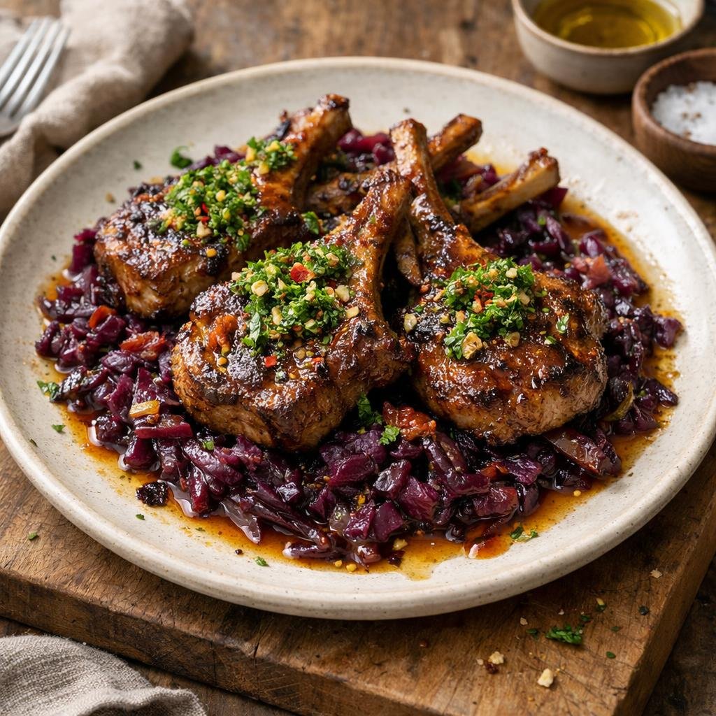 Côtelettes d'agneau grillées