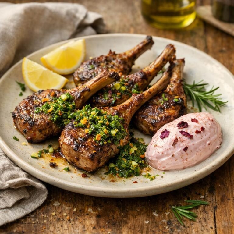 Côtelettes d'agneau grillées