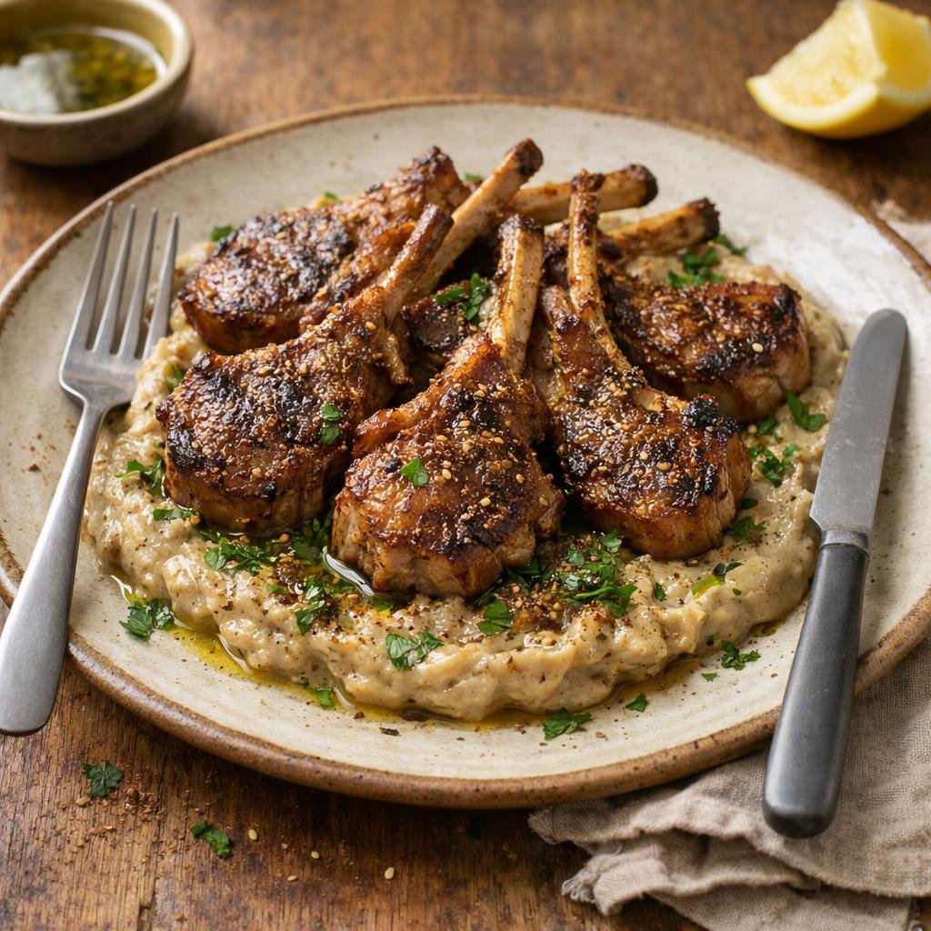 Côtelettes d'agneau au za'atar