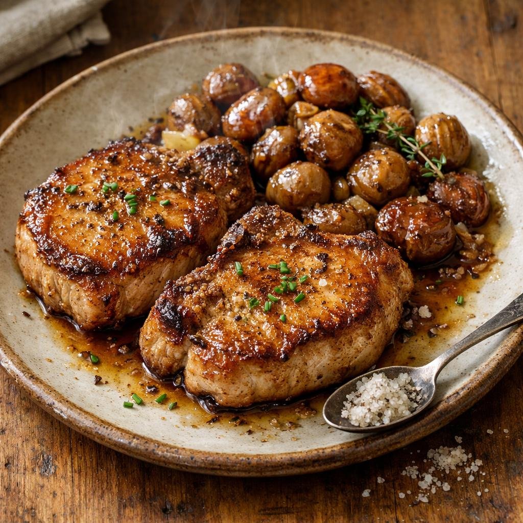 côtelettes de porc truffe