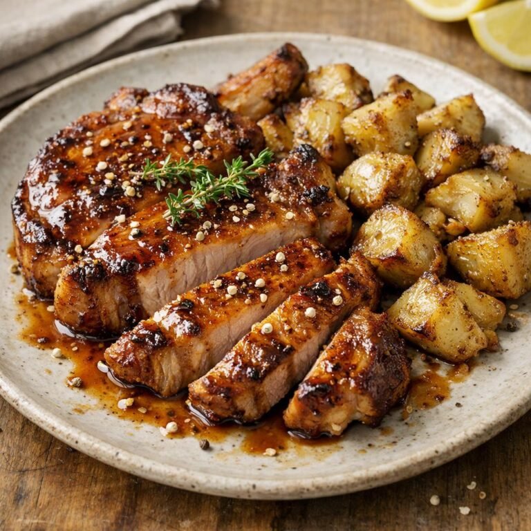 Côtes de porc laquées
