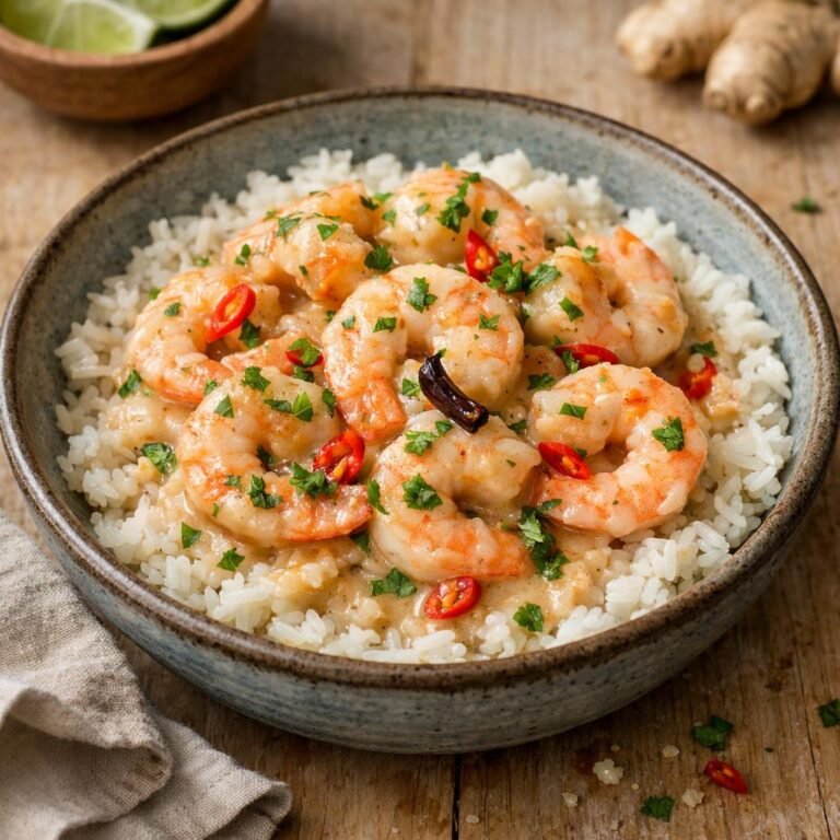 crevettes lait de coco