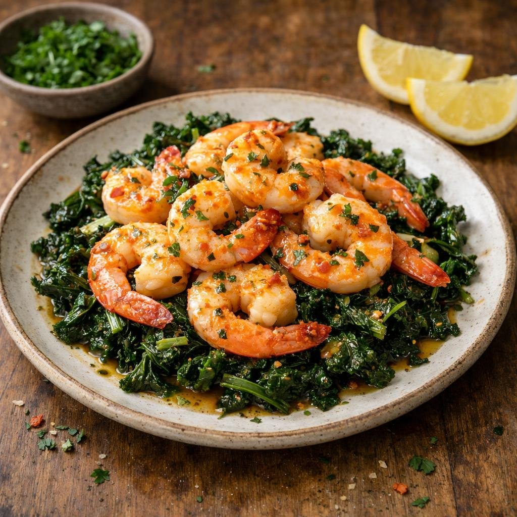 Crevettes sautées