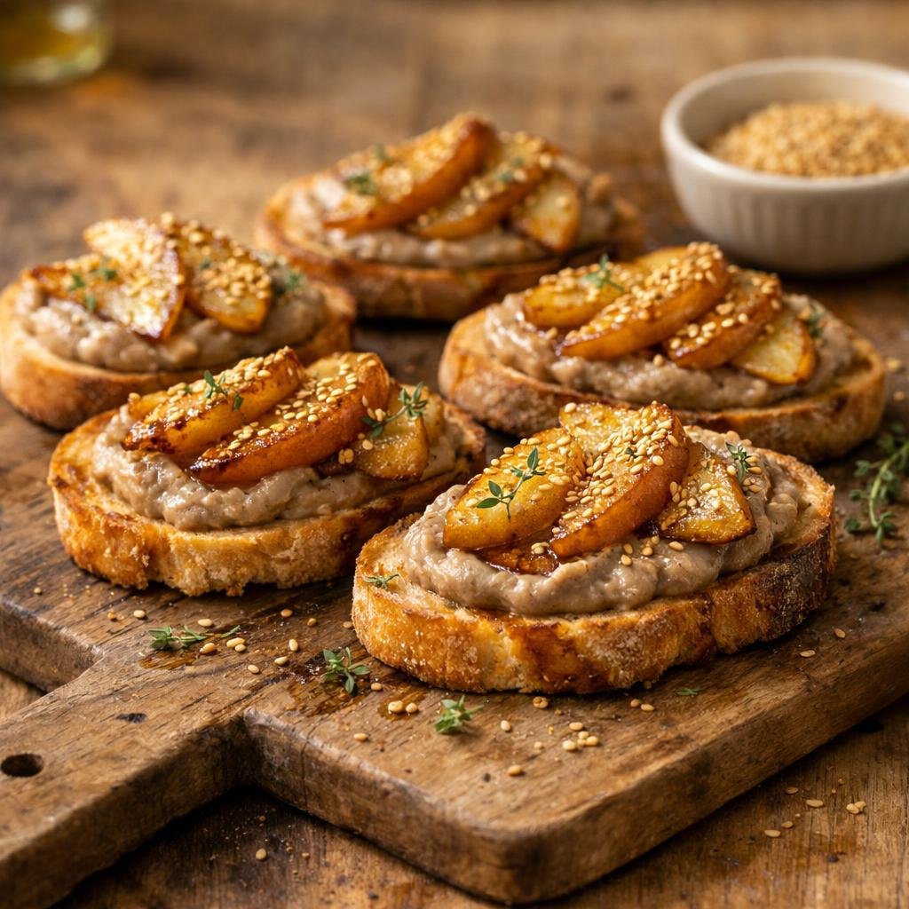 Crostini purée de châtaigne