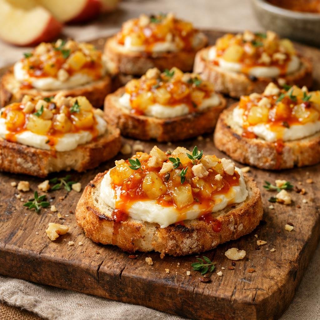 Crostini chèvre chipotle
