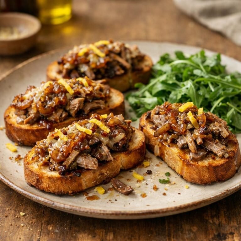 Crostini confit de canard