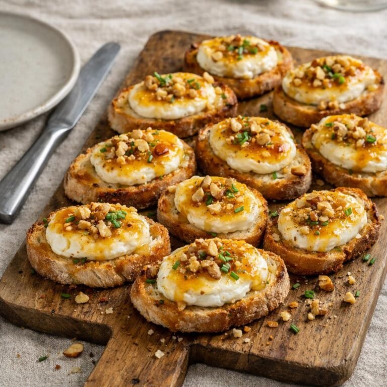 Crostini chèvre coco