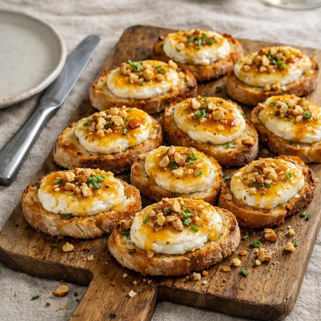 Crostini chèvre coco