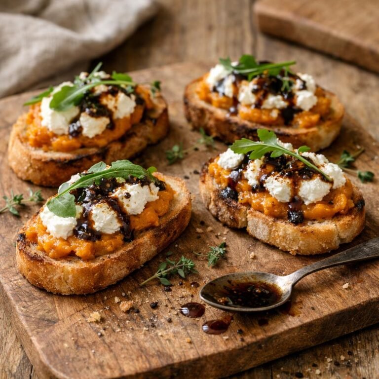 crostini potimarron ricotta