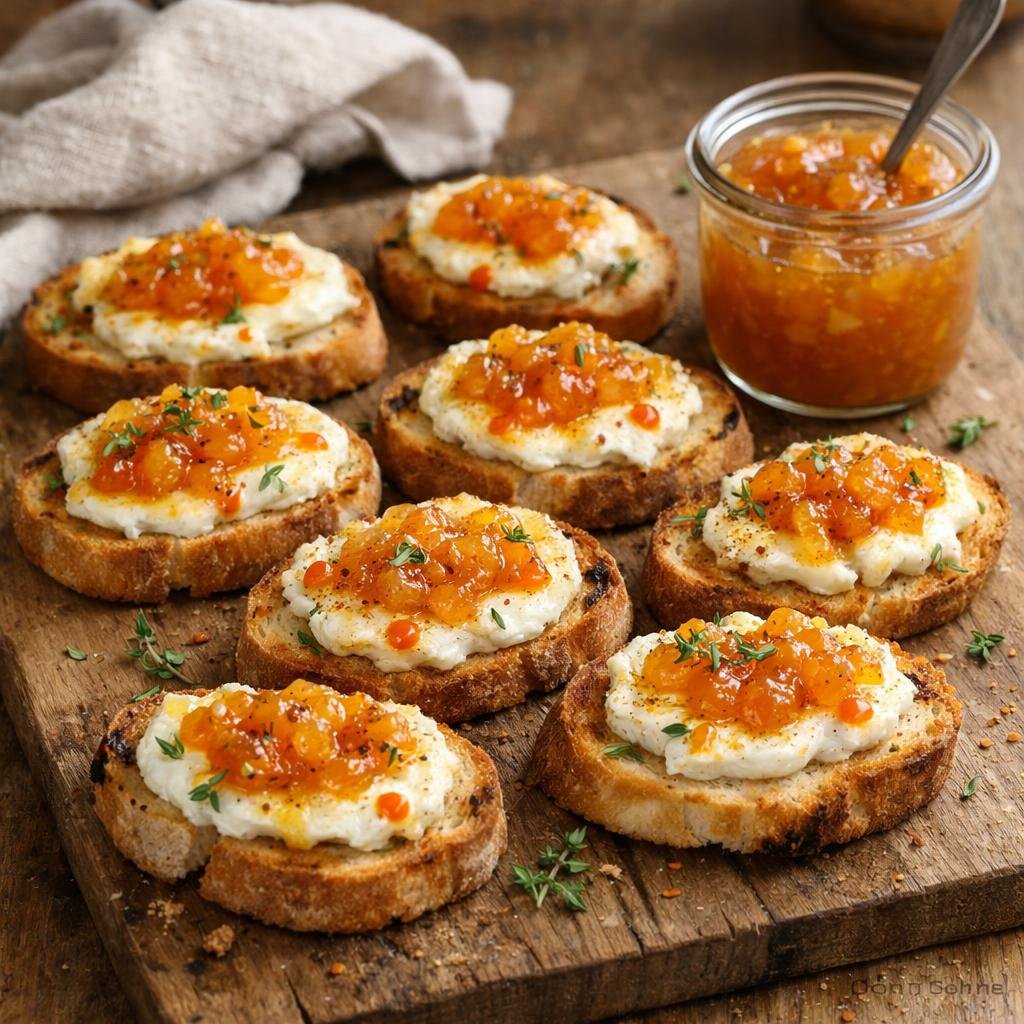 Crostinis de chèvre