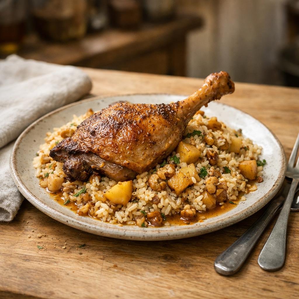 cuisse de canard rôtie