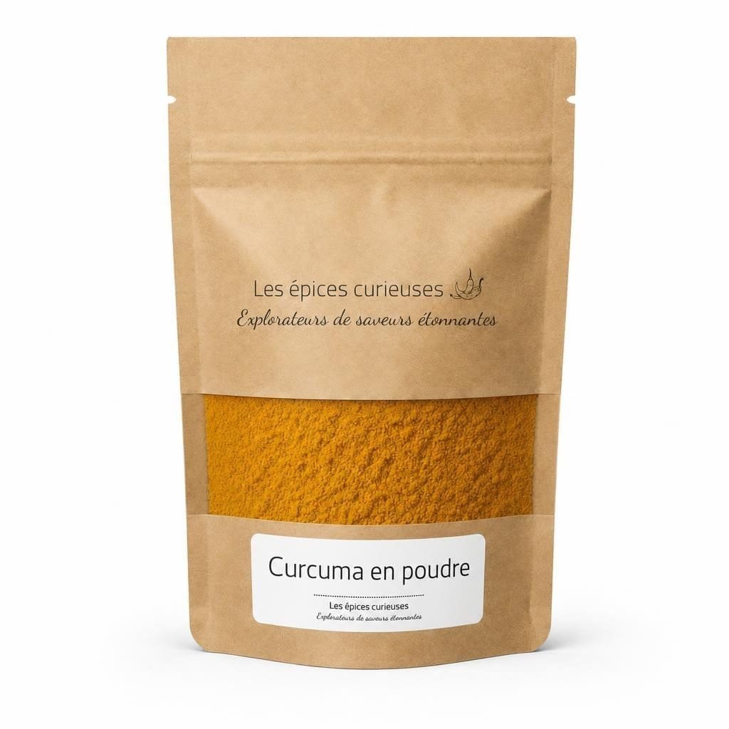 Curcuma en poudre - Packaging - Les Épices Curieuses