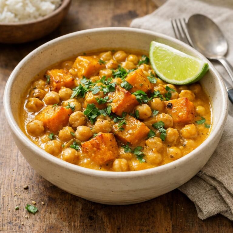 Curry butternut pois chiches