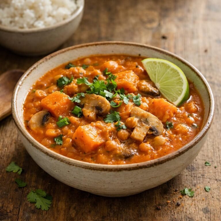 Curry lentilles patate douce