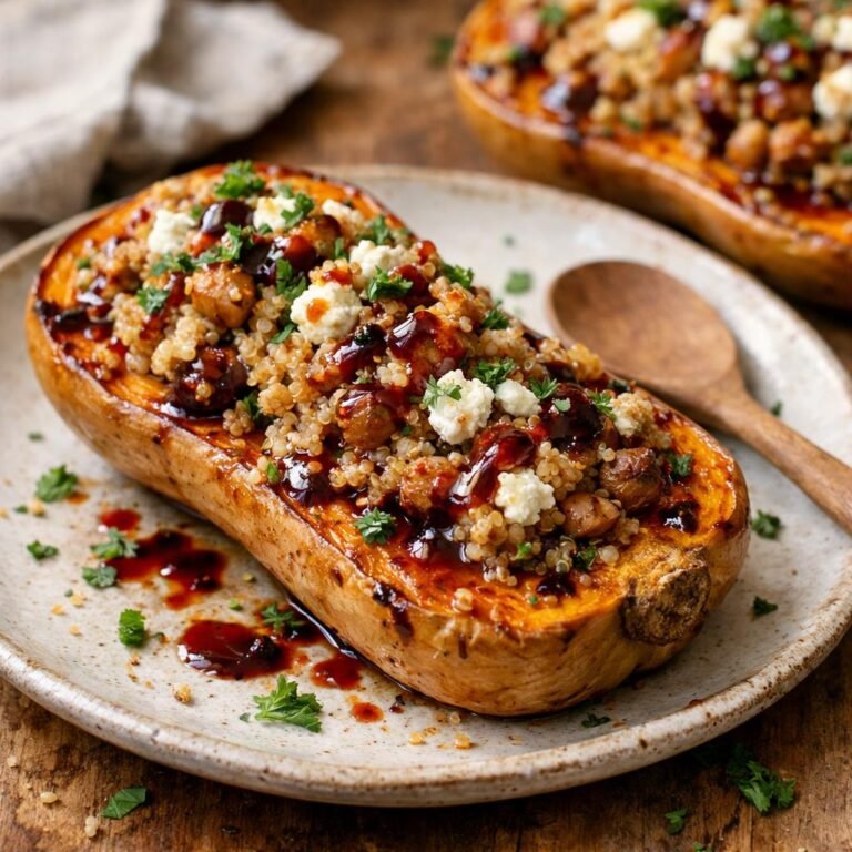 butternut farci quinoa