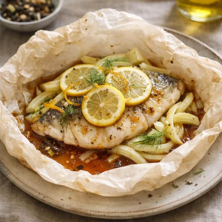 Dorade en papillote citron