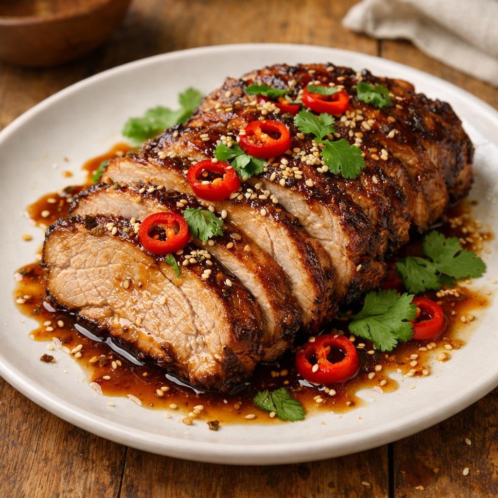 échine de porc rôtie