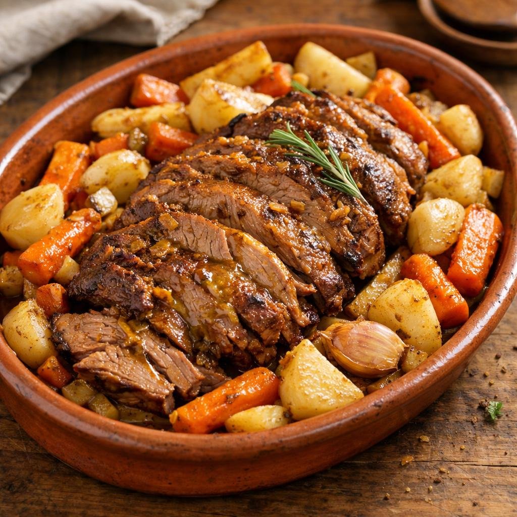 épaule d'agneau confite au curry