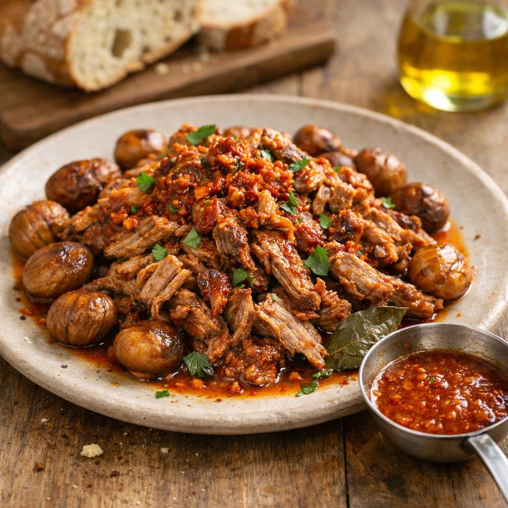 Épaule d'agneau au paprika