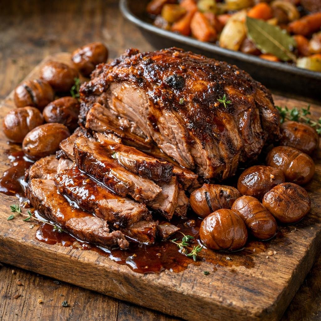 épaule d'agneau confite