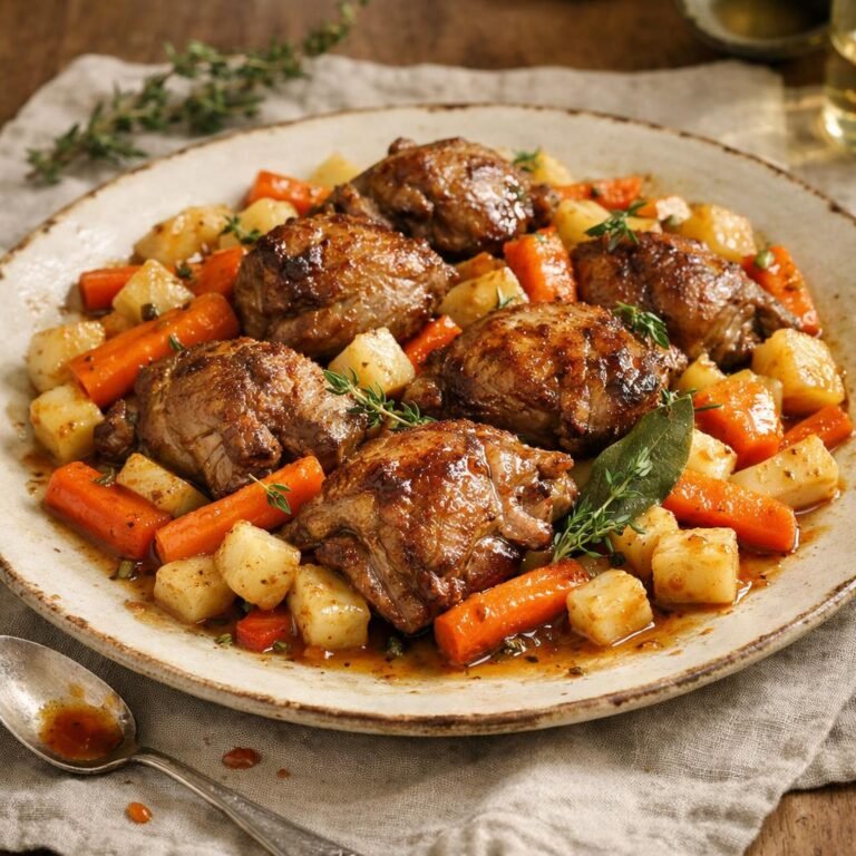 épaule d'agneau confite