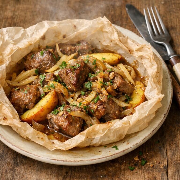 épaule d'agneau en papillote