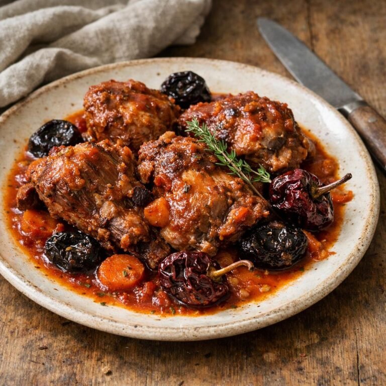 Épaule d'agneau à la ñora