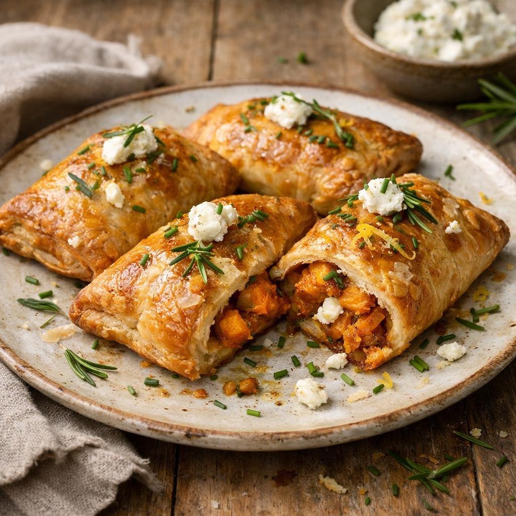 Feuilletés potimarron rôti