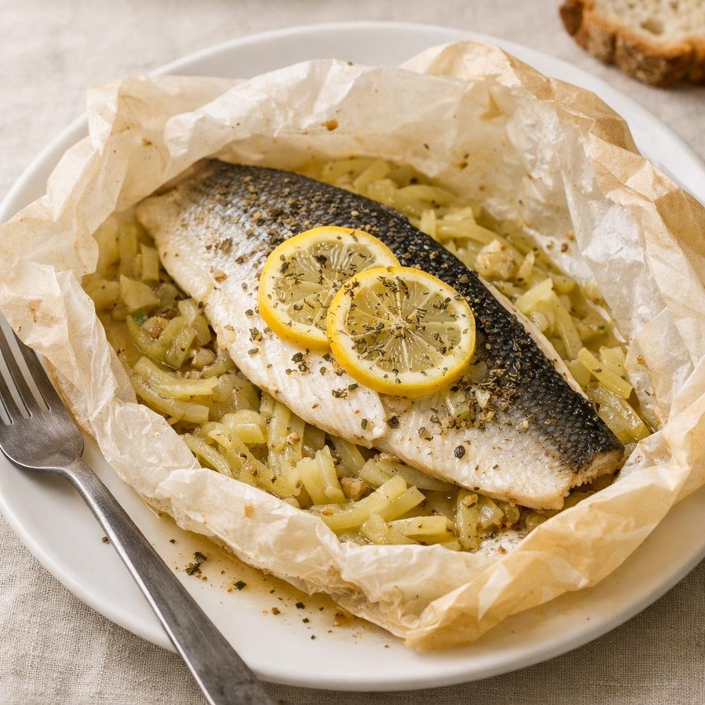 filet de bar en papillote
