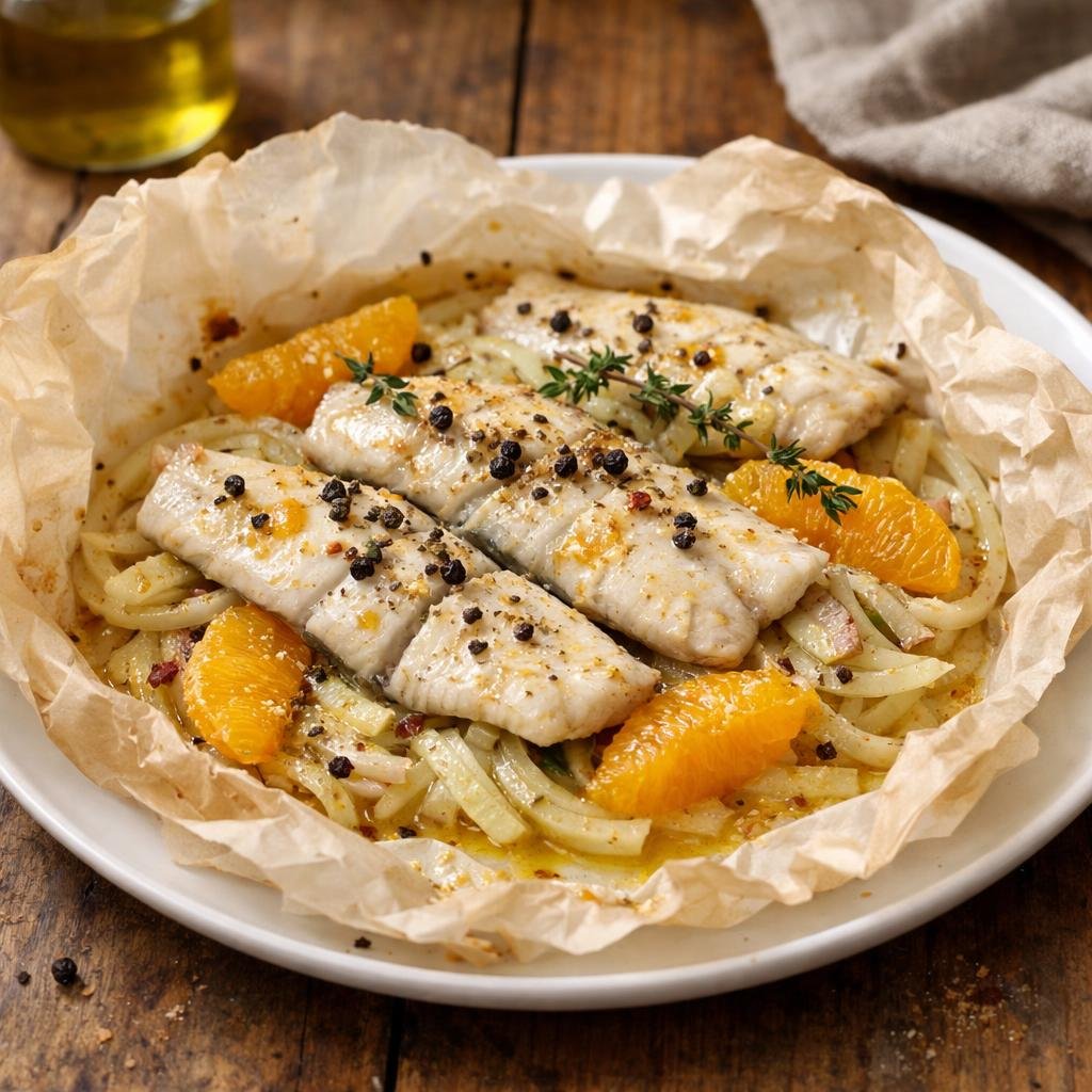 Filet de bar en papillote
