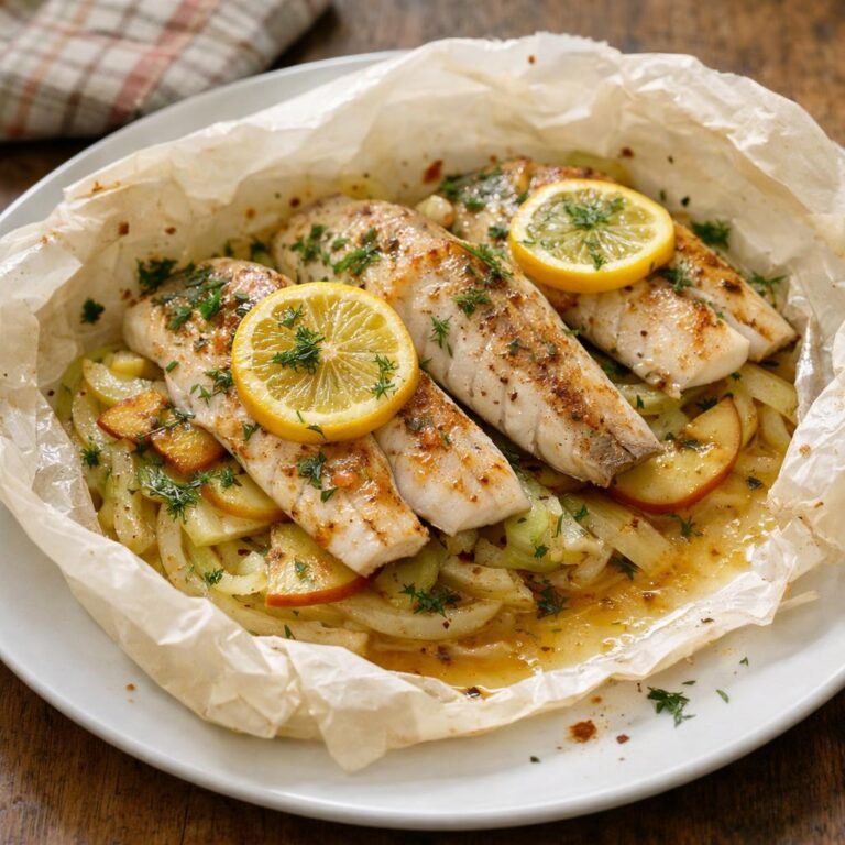 filet de bar en papillote