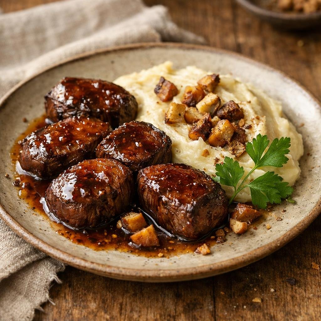 Filet de cerf laqué