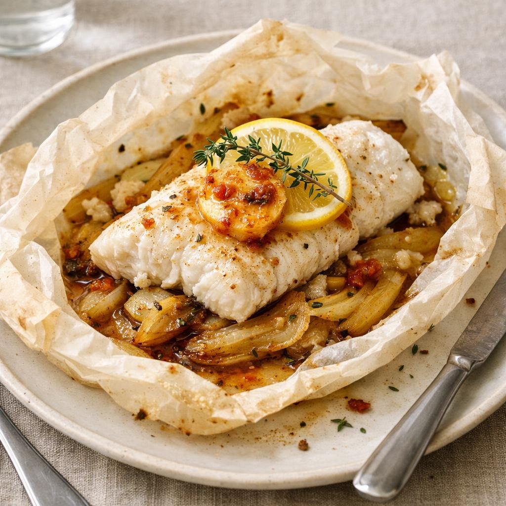merlu en papillote
