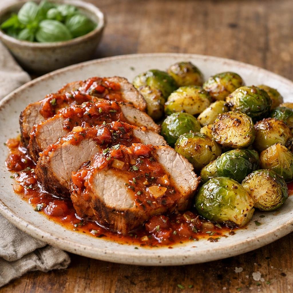 Filet de porc braisé