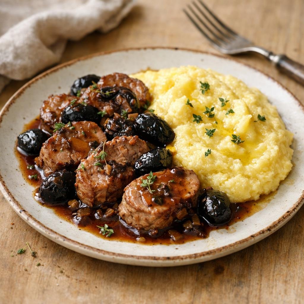 Filet mignon aux pruneaux