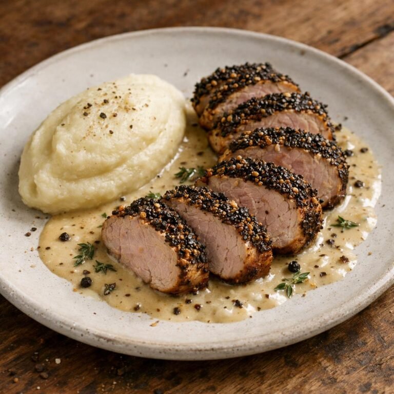Filet mignon poivre concassé
