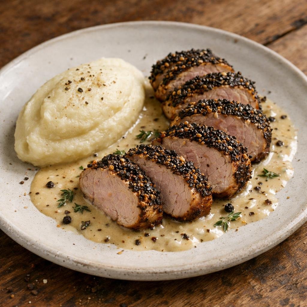 Filet mignon poivre concassé