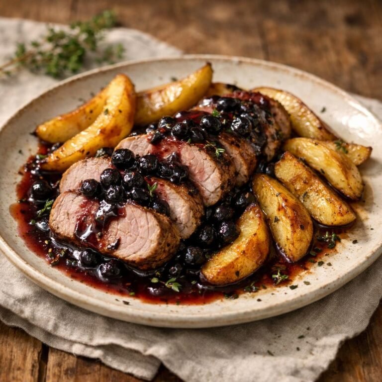 filet mignon myrtilles