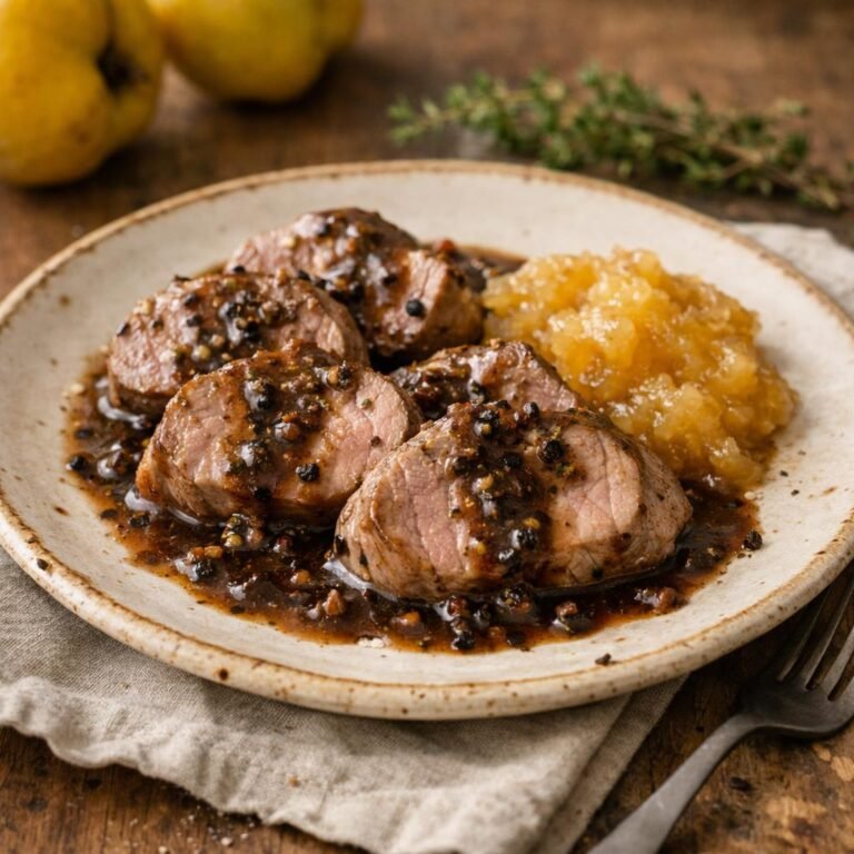 Filet mignon poivré