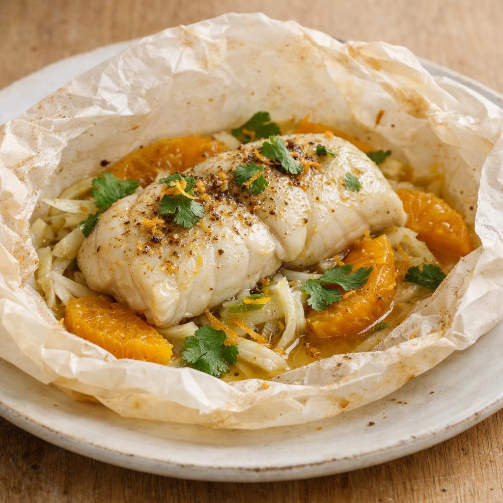 cabillaud en papillote