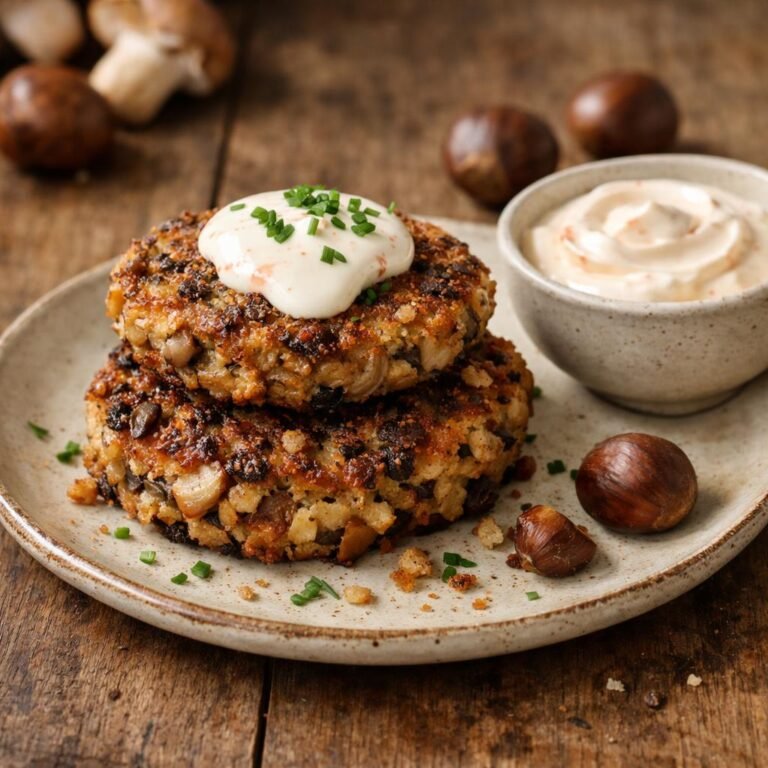galettes champignons châtaignes