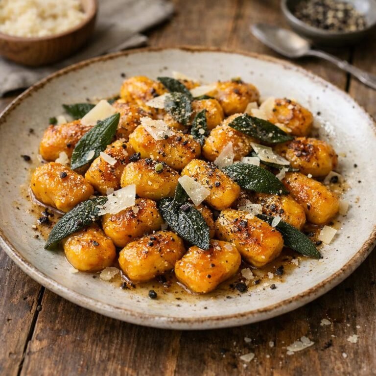 gnocchis de courge poêlés
