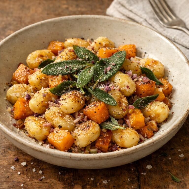 Gnocchis rôtis à la butternut