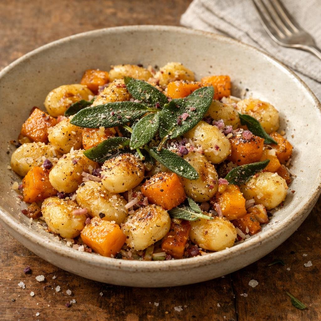 Gnocchis rôtis à la butternut