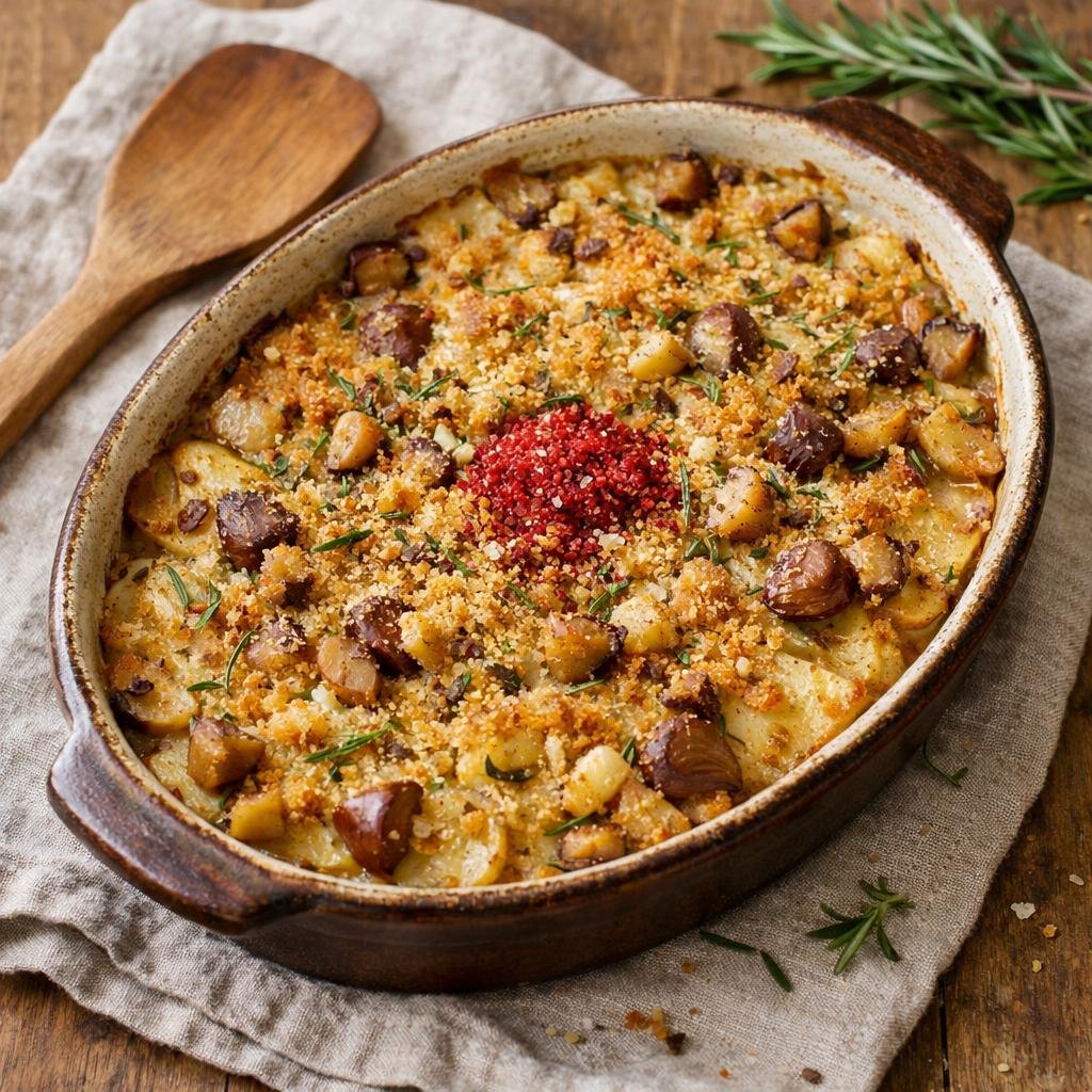 Gratin automnal de céleri-rave