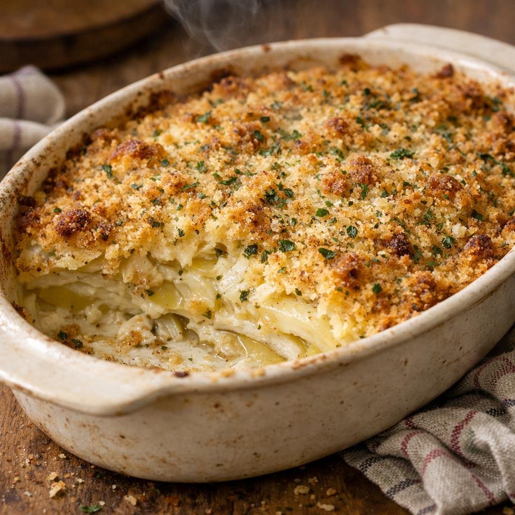 Gratin céleri‑rave pomme