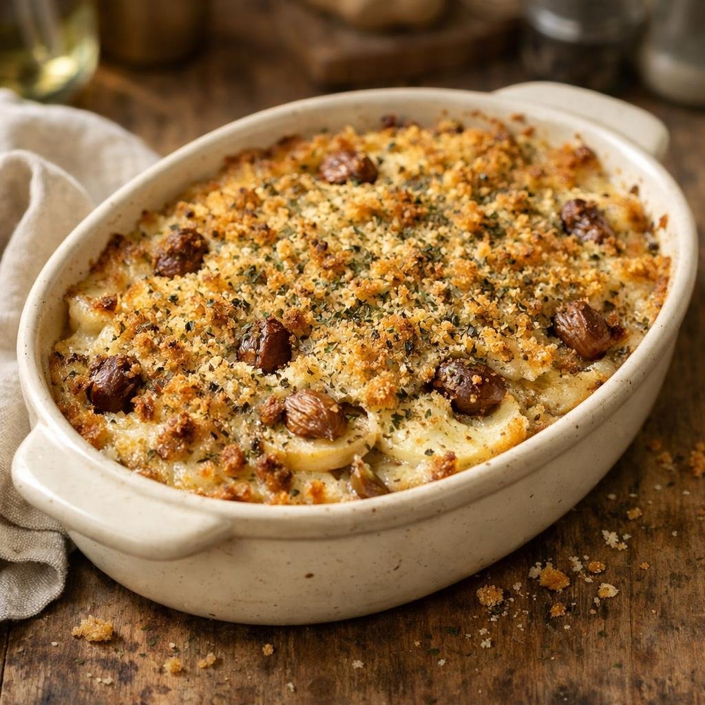 gratin céleri-rave sarriette